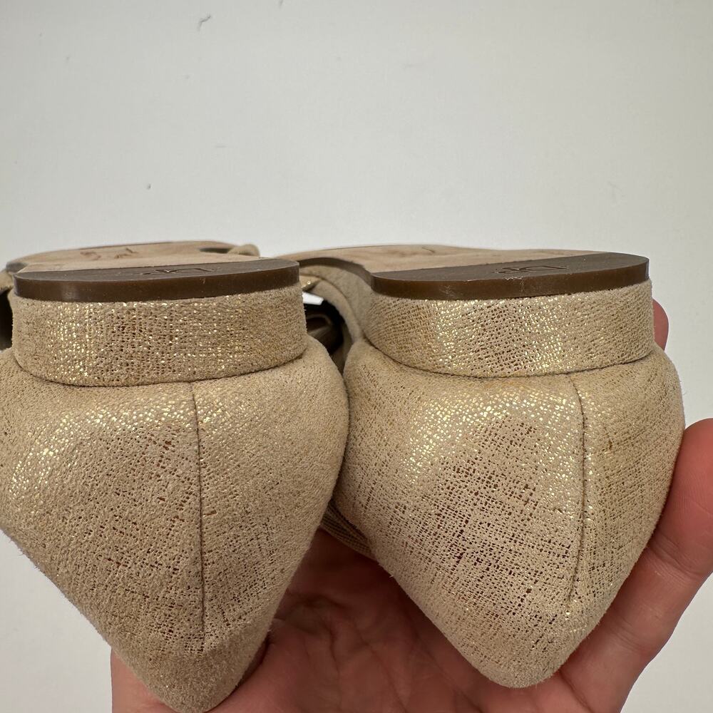 DONALD PLINER Gold Flat Sandals // 6 - Picture 6 of 8